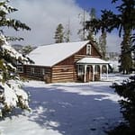 Cabin in the snow